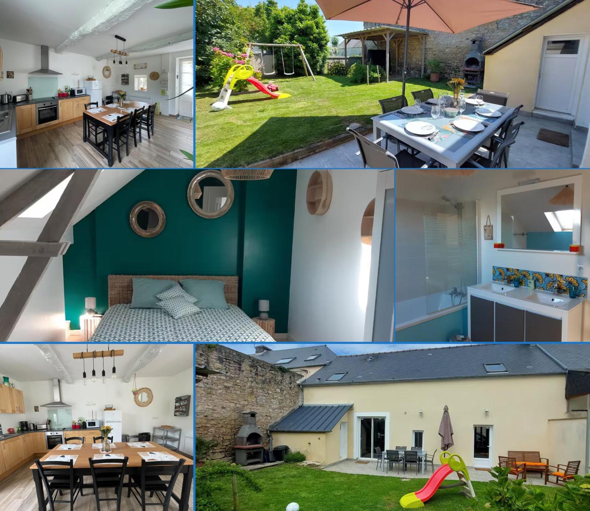 Maison avec jardin, près plages du débarquement, table ping pong, à 800 m d' Omaha beach adaptée jeunes enfants Vierville-sur-Mer Extérieur photo