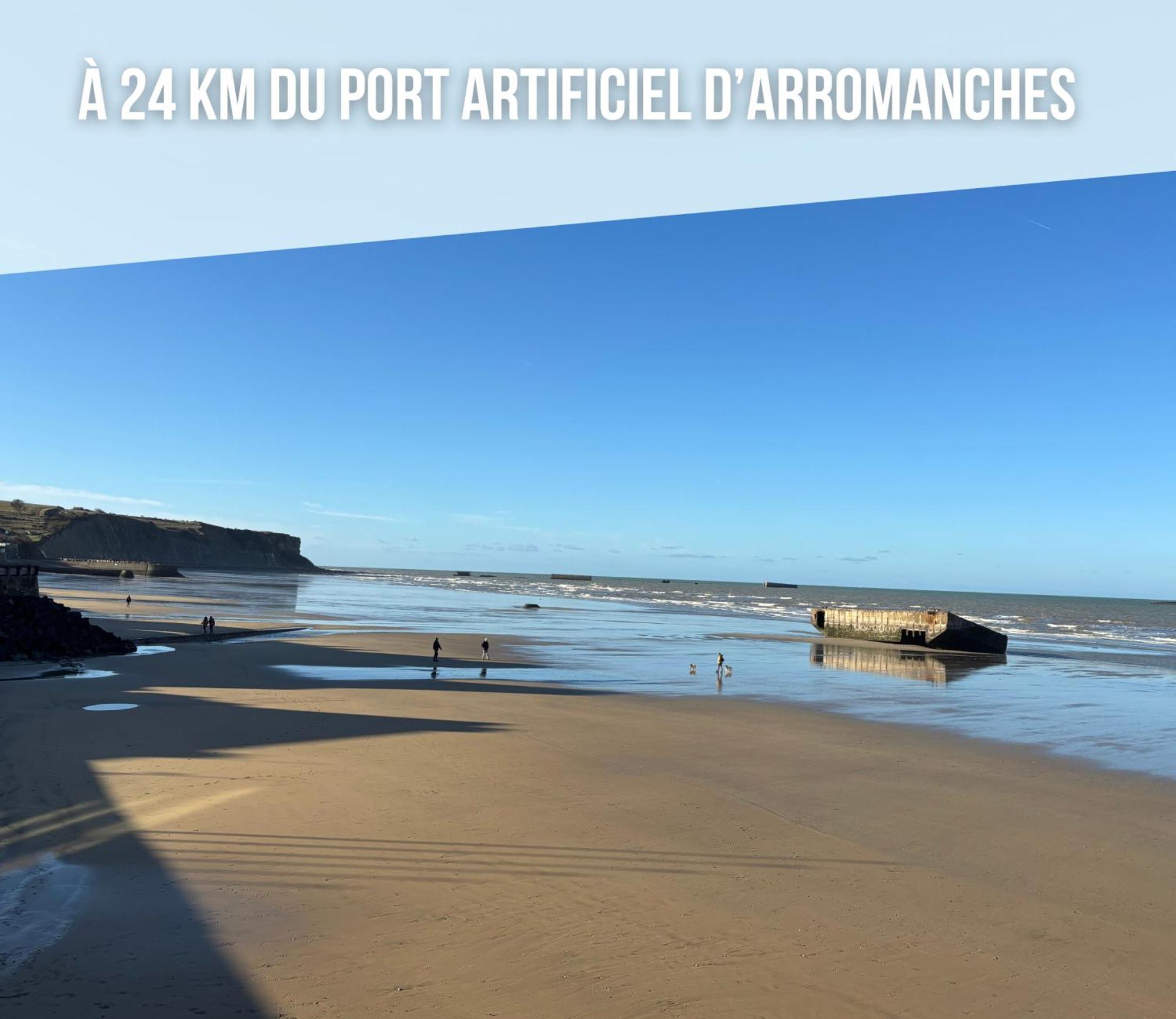 Maison avec jardin, près plages du débarquement, table ping pong, à 800 m d' Omaha beach adaptée jeunes enfants Vierville-sur-Mer Extérieur photo