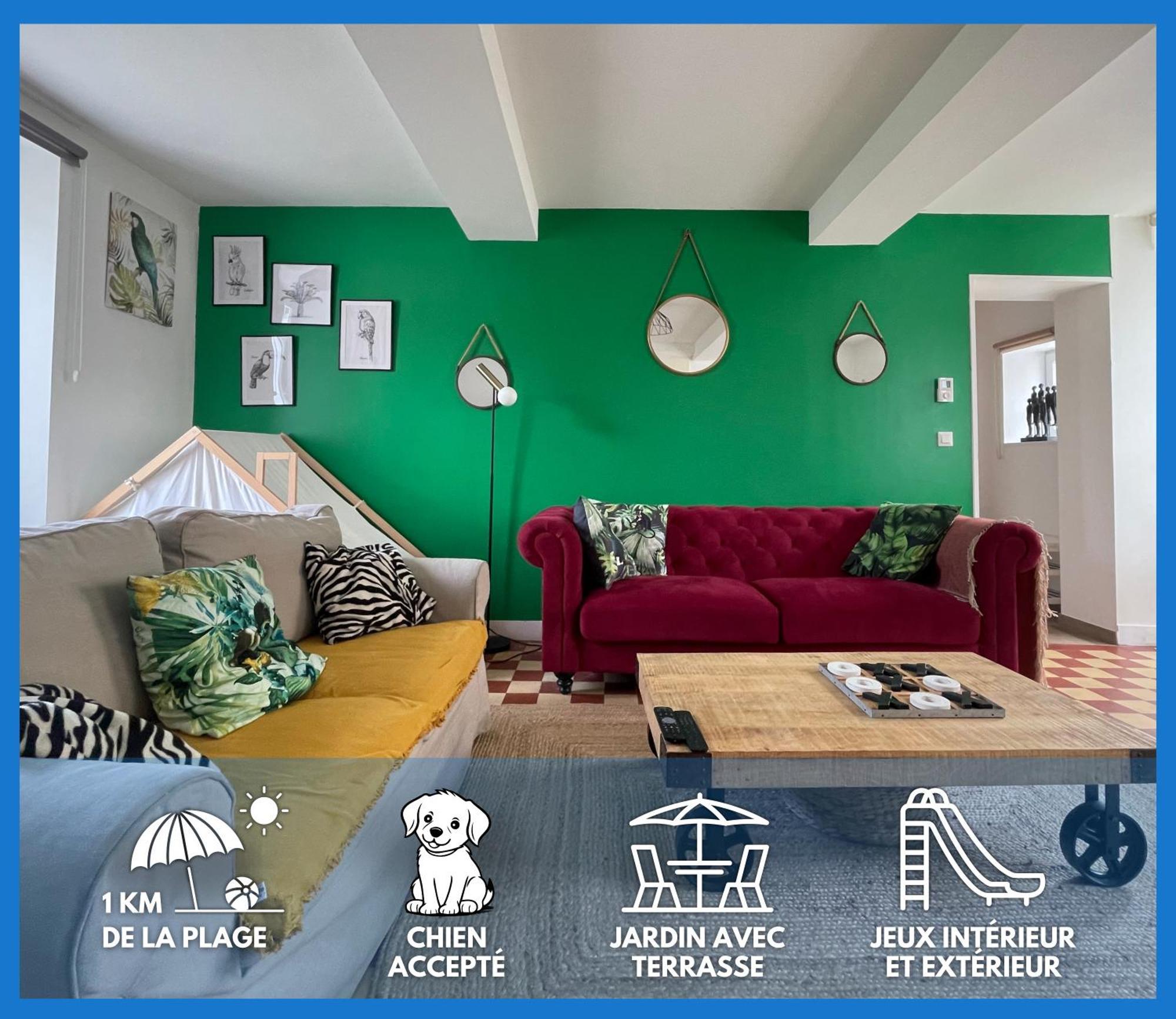 Maison avec jardin, près plages du débarquement, table ping pong, à 800 m d' Omaha beach adaptée jeunes enfants Vierville-sur-Mer Extérieur photo